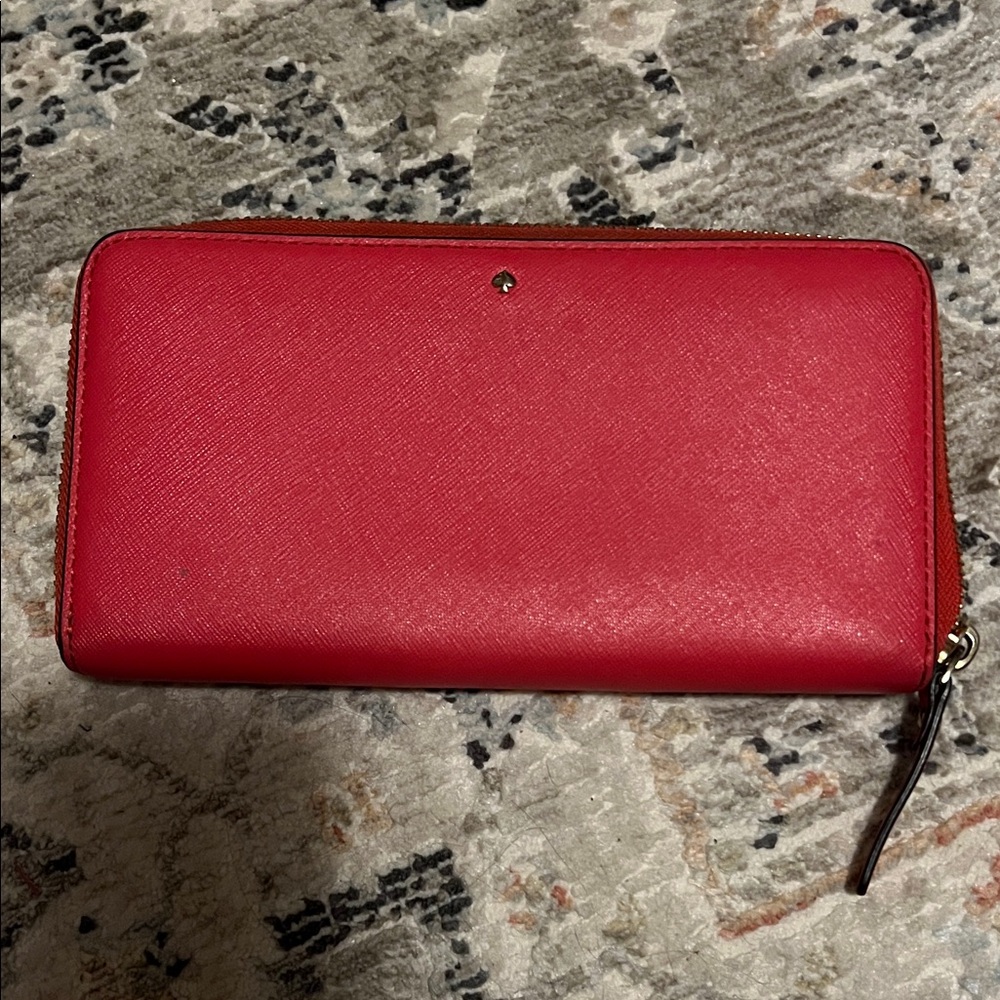 Kate Spade Red Zip-Around Wallet